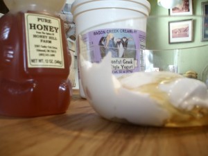 Wagon Creek Creamery Greek Yogurt with Honey Hill Farm Honey