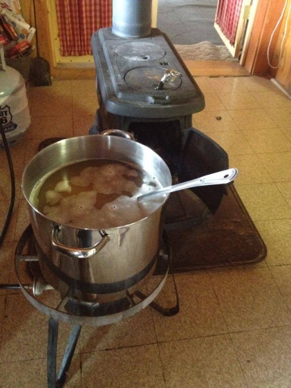 The fine art of home brewing. Image credit: The Brew Shop's Facebook photo albums. 