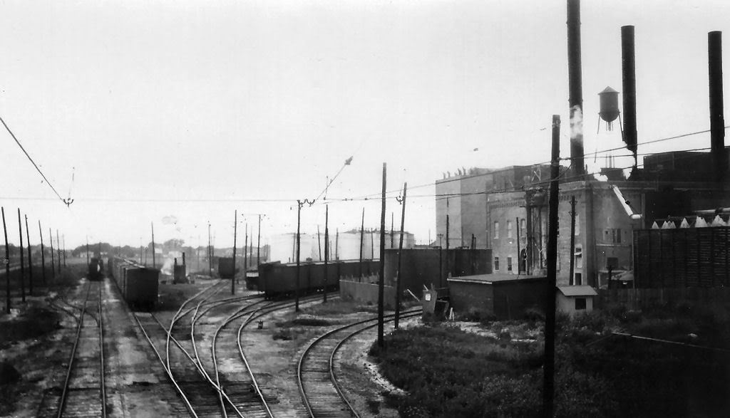 Train tracks near The Stockyards
